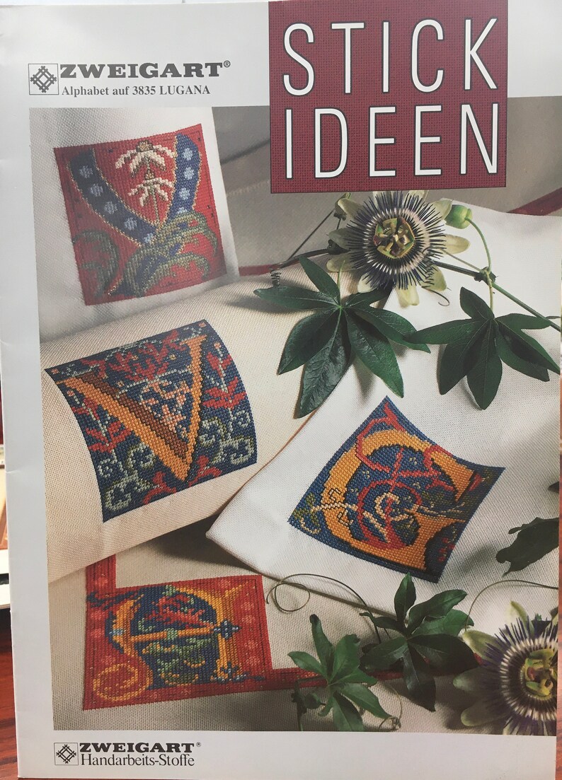 Zweigart Decorative Alphabet Booklet Cross Stitch Pattern for Etsy