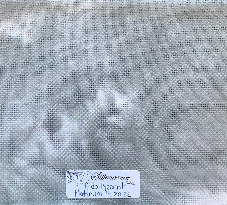 Zweigart Aida 14 Count Hand Dyed by Silkweaver Fabrics 18" x 28" Cross Stitch Zweigart Aida 14 Count Hand Dyed by Silkweaver Fabrics 18" x 28" Cross Stitch