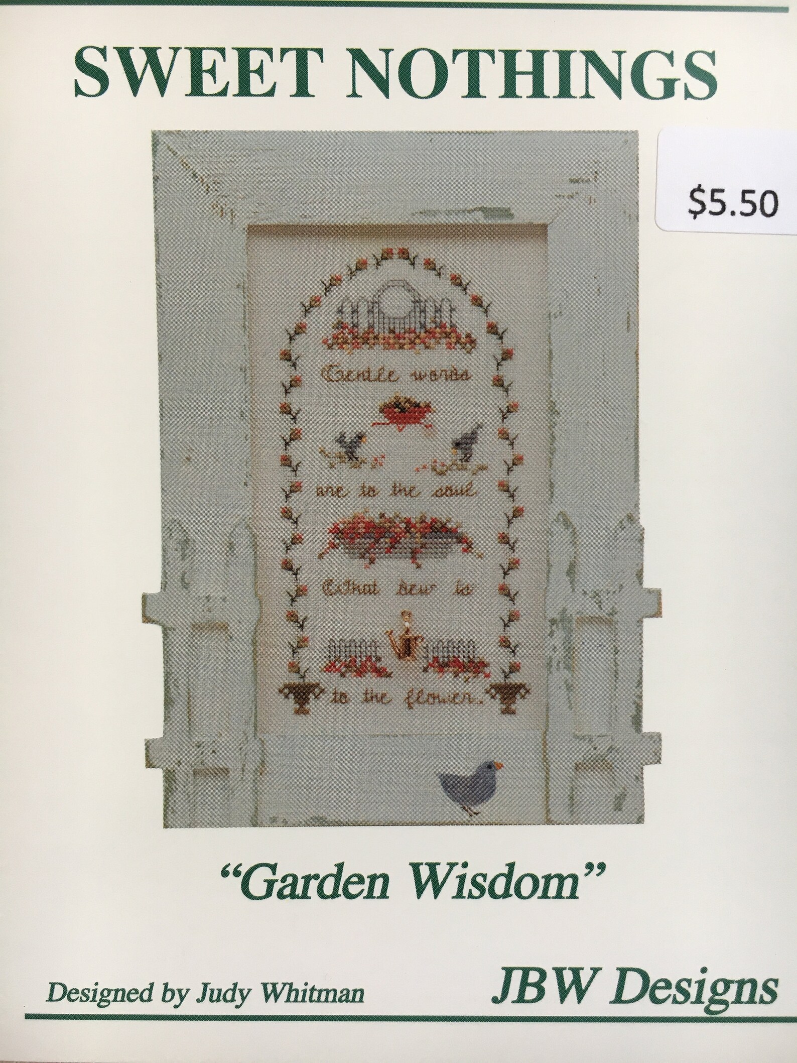JBW Designs Counted Cross Stitch Pattern Tribute to Mom Garden | Etsy