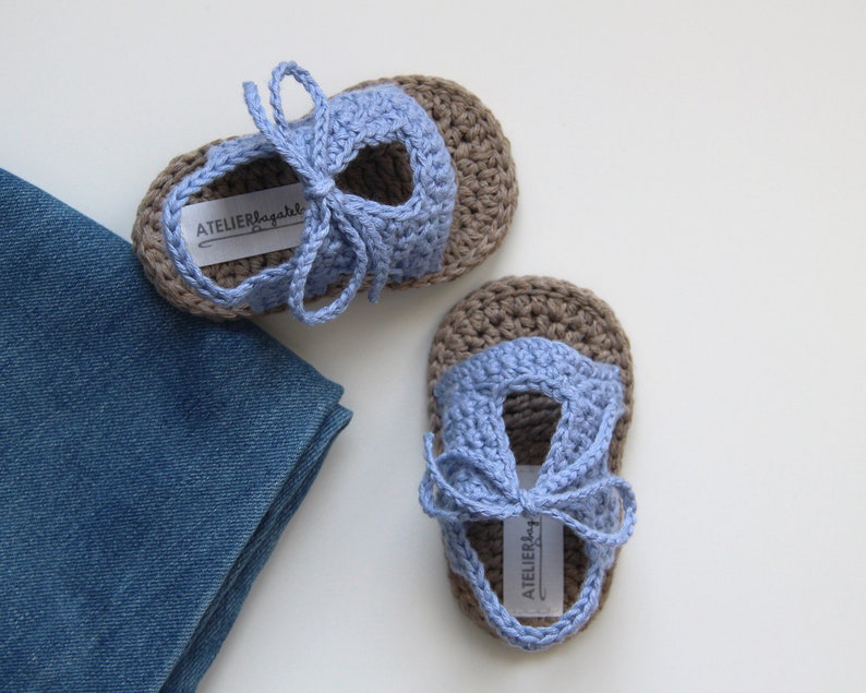 crochet baby boy sandals