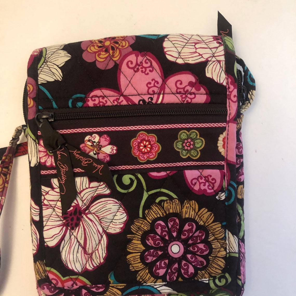 Vera Bradley Crossbody Pink floral retired pattern Etsy