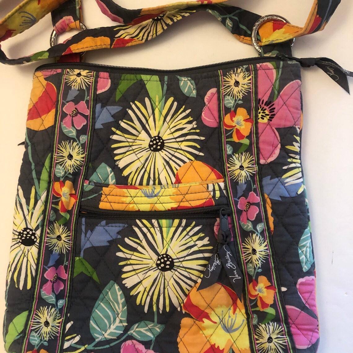 Vera Bradley Floral pattern Shoulder bag. Retired pattern Etsy