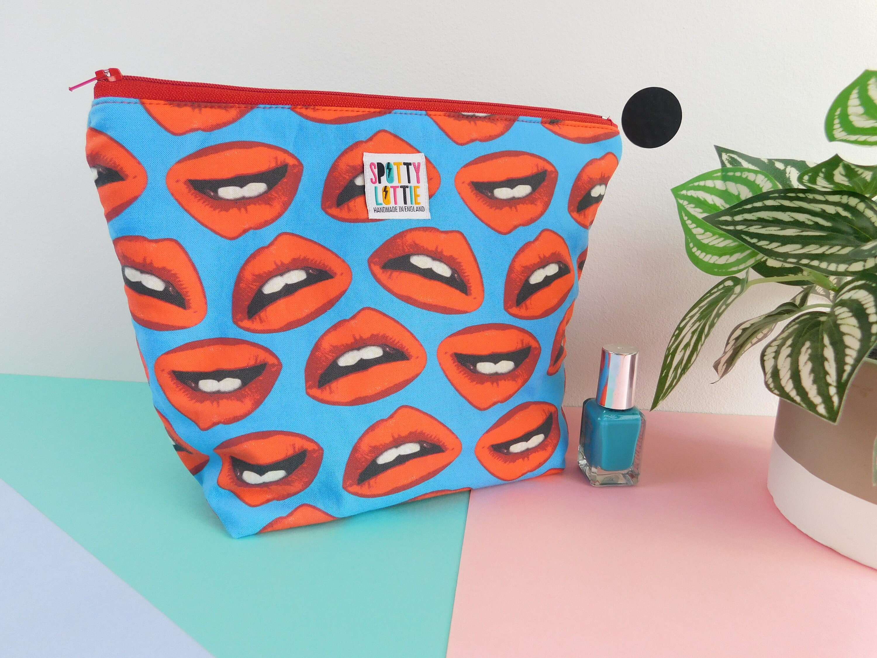 Make up Bag Cosmetic Bag Wash Bag Toiletry Bag Lunch Bag Lips Etsy