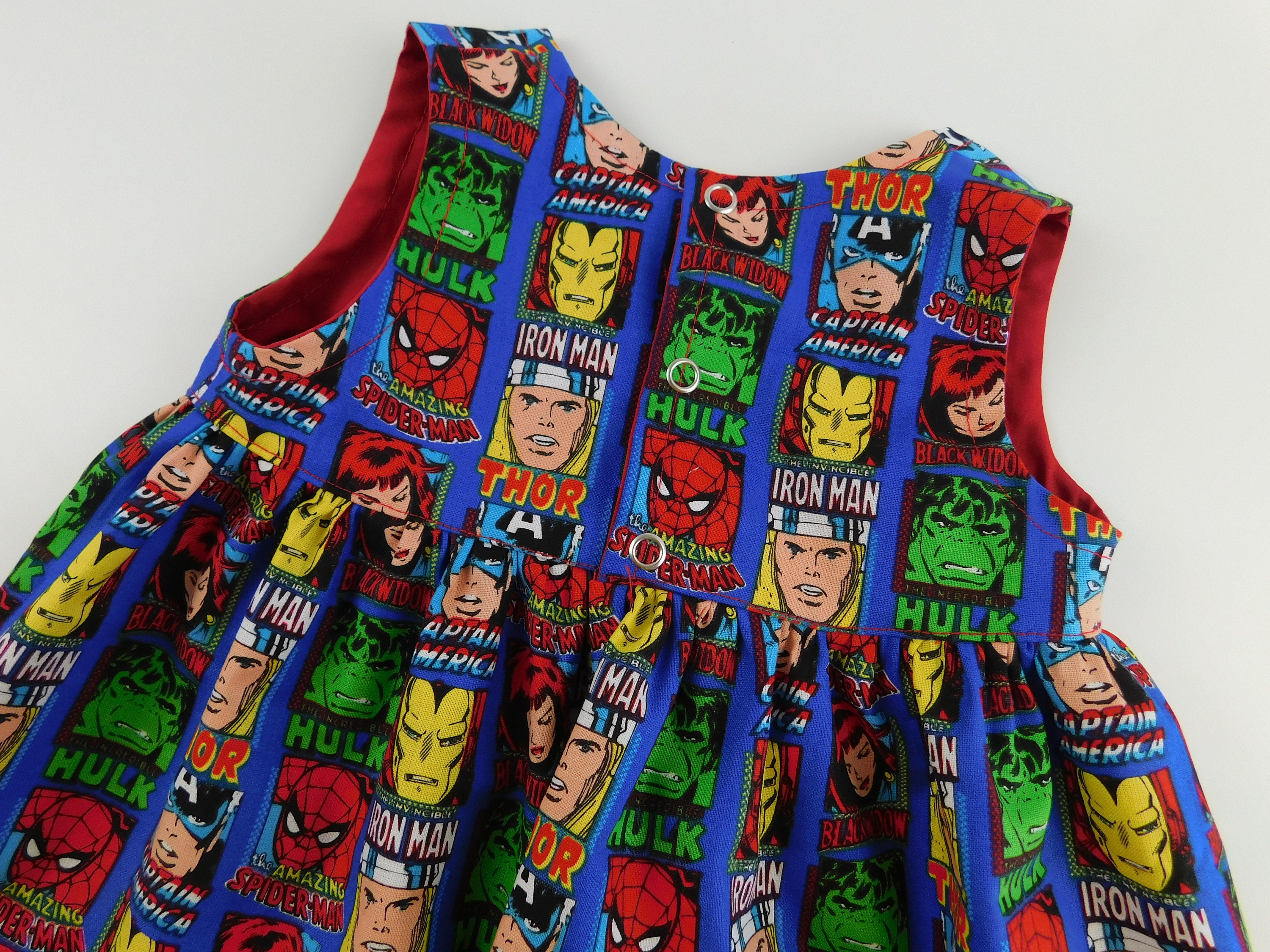 Baby Superhero Dress using Marvel / Avengers / Spiderman Etsy