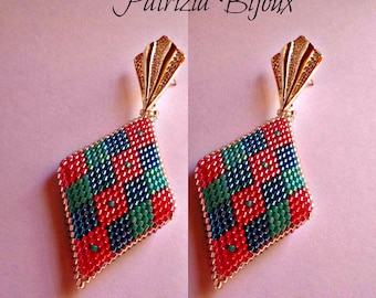 Tutoriel boucles d'oreilles pendantes "Fiesta" - Technique Peyote avec Delica Miyuki Tutoriel pdf