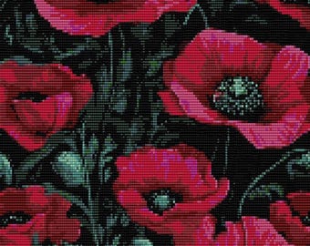 2 Patterns Peyote and Loom Pattern Flowers - Only 23 colors - Delica Miyuki 11/0 - Pattern 2714 - Bead weaving tapestry