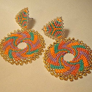 Tutorial „Summer Fantasy“ Hängeohrringe - Circular Peyote Technik mit Rocailles 15/0 und Delica Miyuki 11/0 Tutorial pdf