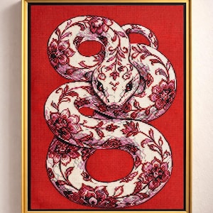 2 Peyote and Loom Patterns - Tapestry Snake - 15 Colors - Delica Miyuki 11/0 - Pattern 3444 pdf
