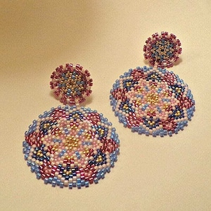 Tutorial "Fantasia" Pendant Earrings - Circular Peyote Technique with Rocailles 15/0 and Delica Miyuki 11/0 Tutorial pdf