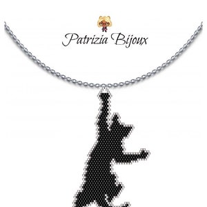 Peyote Brick Stitch - Cats Pendant Freeform - Delica Miyuki 11/0 - Pattern 1119 Tutorial pdf