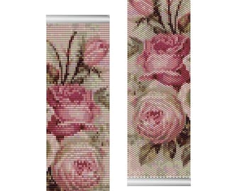 2 Peyote and Loom Patterns - Roses Flowers - Delica Miyuki 11/0 - Pattern 904 Tutorial pdf