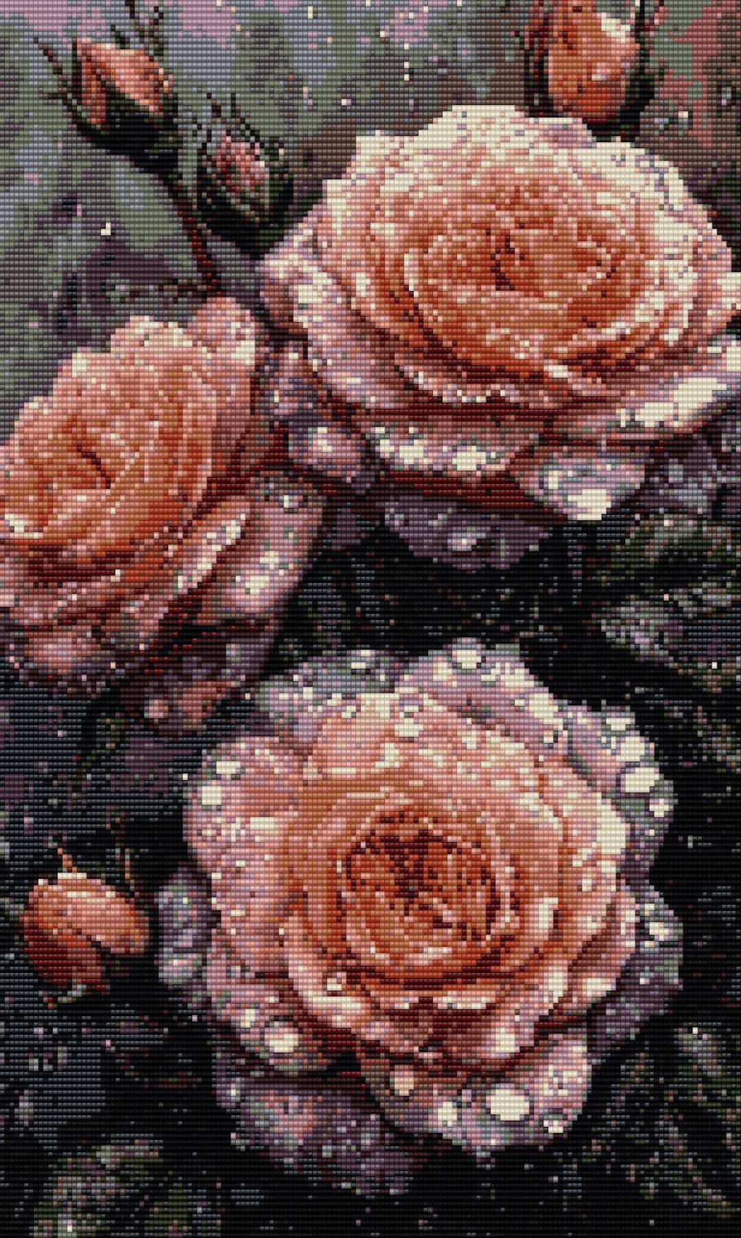 2 Patterns Peyote and Loom Pattern Flowers Vintage - Only 23 Colors ...
