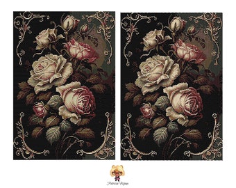 2 Peyote and Loom  Pattern Flowers  - Only 20 colors - Delica Miyuki 11/0 - Pattern 1603 - Bead weaving tapestry