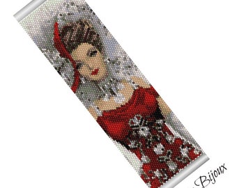 Peyote bracelet pattern, odd count, peyote pattern, stitch pattern, pdf file, pdf pattern 555 Tutorial pdf