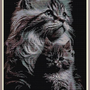 2 パターン ペヨーテと織機 - 猫の絵のタペストリー - 18 色 - デリカ ミユキ 11/0 - パターン 2003 チュートリアル pdf