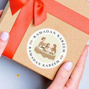 Pegatinas redondas de Ramadán Kareem PNG, etiquetas de regalo, etiquetas imprimibles de Ramadán, etiquetas de regalo