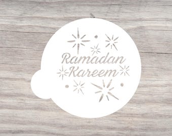 Ramadán Kareem - Plantilla para galletas - Mini plantilla - Plantilla reutilizable - Plantilla islámica
