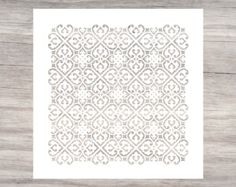 Arabesque Stencil- Reusable Stencil for Painting-Islamic Pattern-Stencils For Art