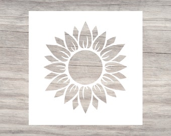 Sunflower Reusable Stencil| Flower Stencil| Craft Stencil for Painting| DIY Project