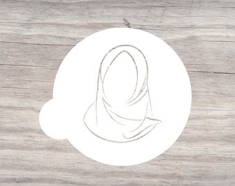 Hijab-Cookie Plantilla-Mini Plantilla-Musulmán-Muslimah