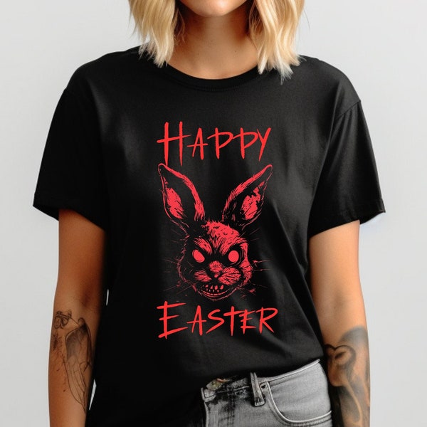 Evil Bunny Easter Shirt, Funny Easter, Goth Easter, Funny Jesus Shirt, Humor Easter Shirt, Christian Easter Shirt, Easter Gift, Gift for Dad