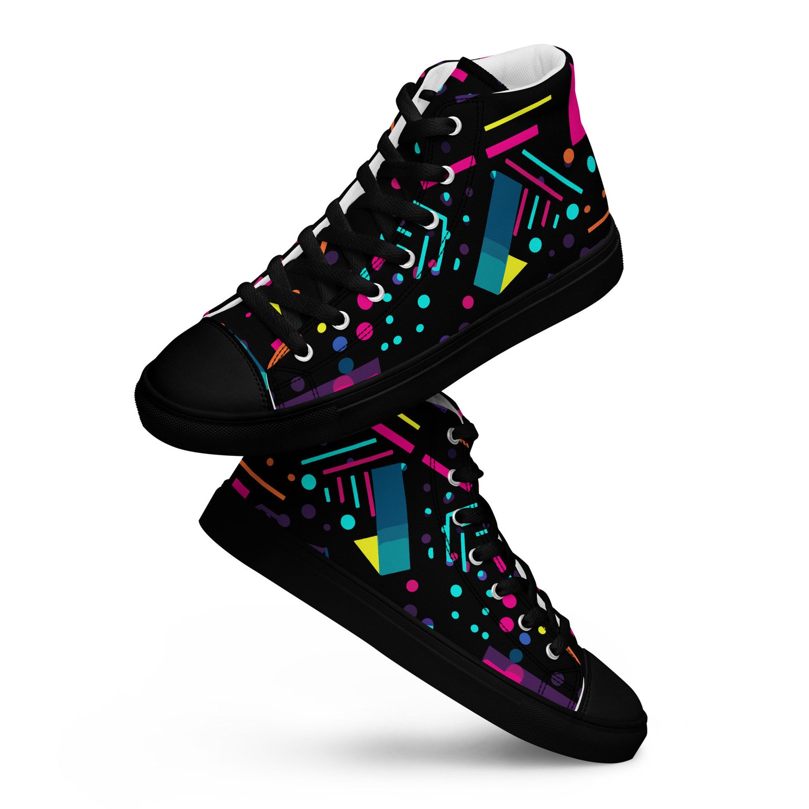 Retro Shape - Women’s high top canvas shoes