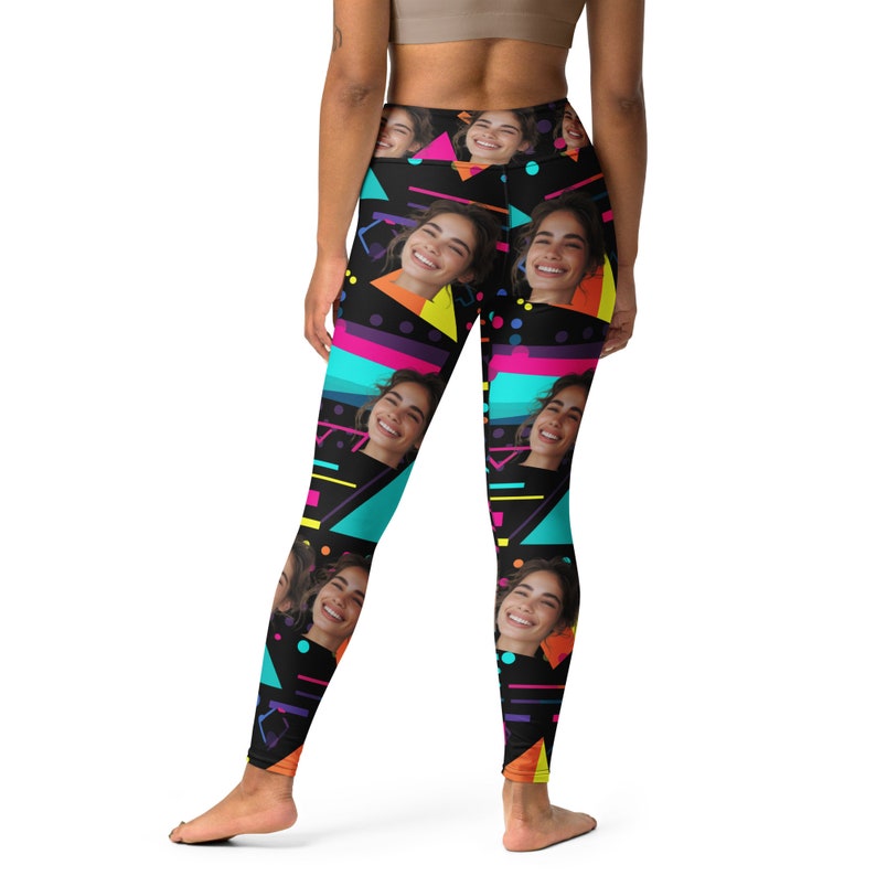 Custom Bachelorette Yoga Leggings, Custom Image Leggings for her, Personalized Photo Pants, Custom Rave Legging Funny Bachelorette Yoga pant