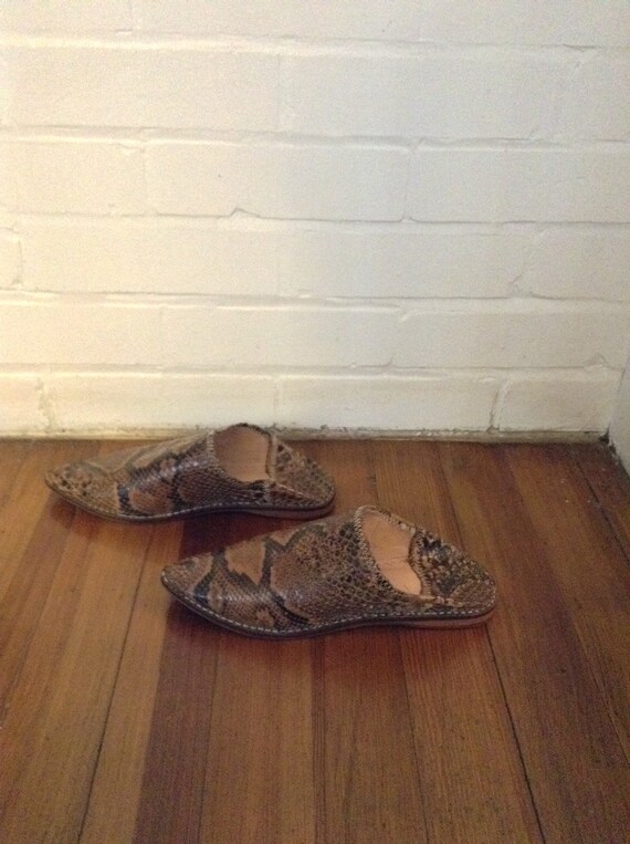 Vintage Python Harrm Slip On Size 7 - image 4