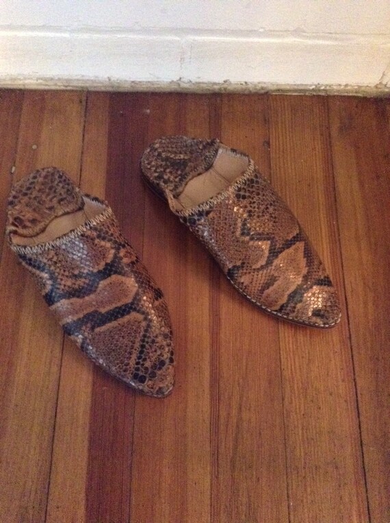 Vintage Python Harrm Slip On Size 7 - image 2