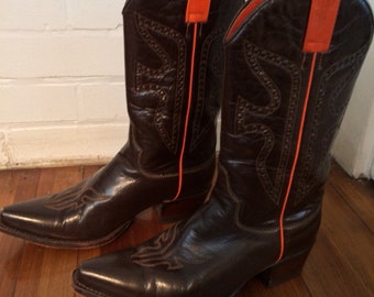 Vintage Frye Studded Cowboy Boots Size 7.5