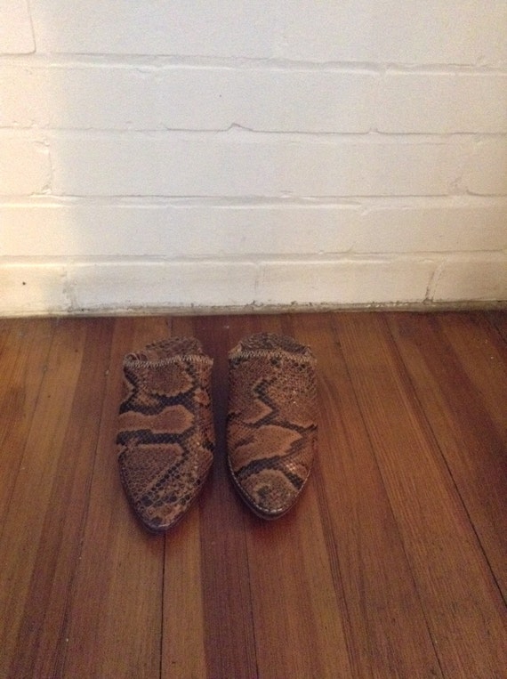 Vintage Python Harrm Slip On Size 7 - image 1