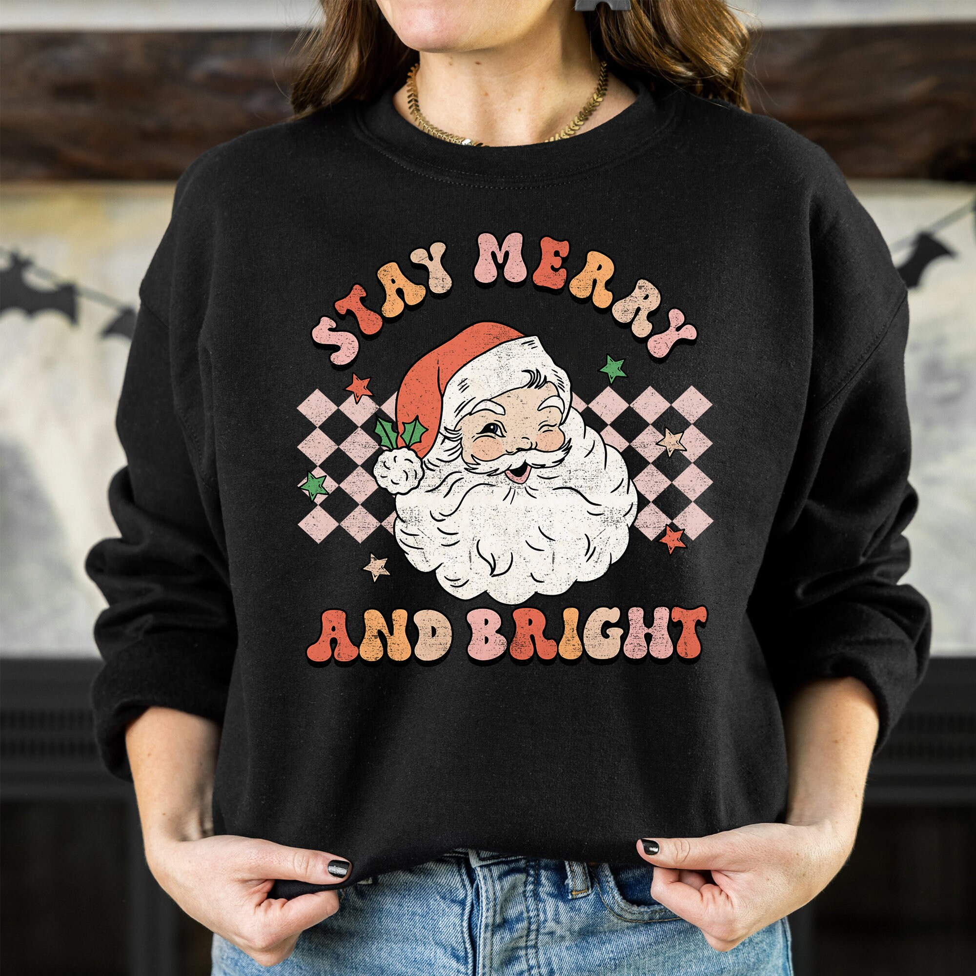 Merry and Bright Sweatshirt - Etsy