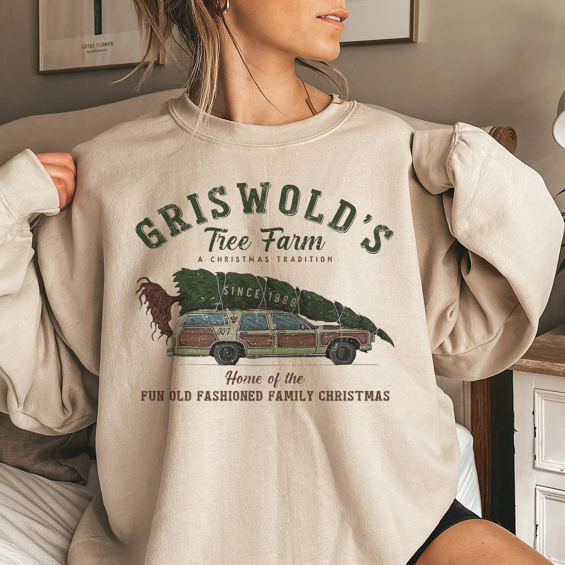Discover Griswold's Tree Farm Sweatshirt, Griswold Christmas Sweatshirt