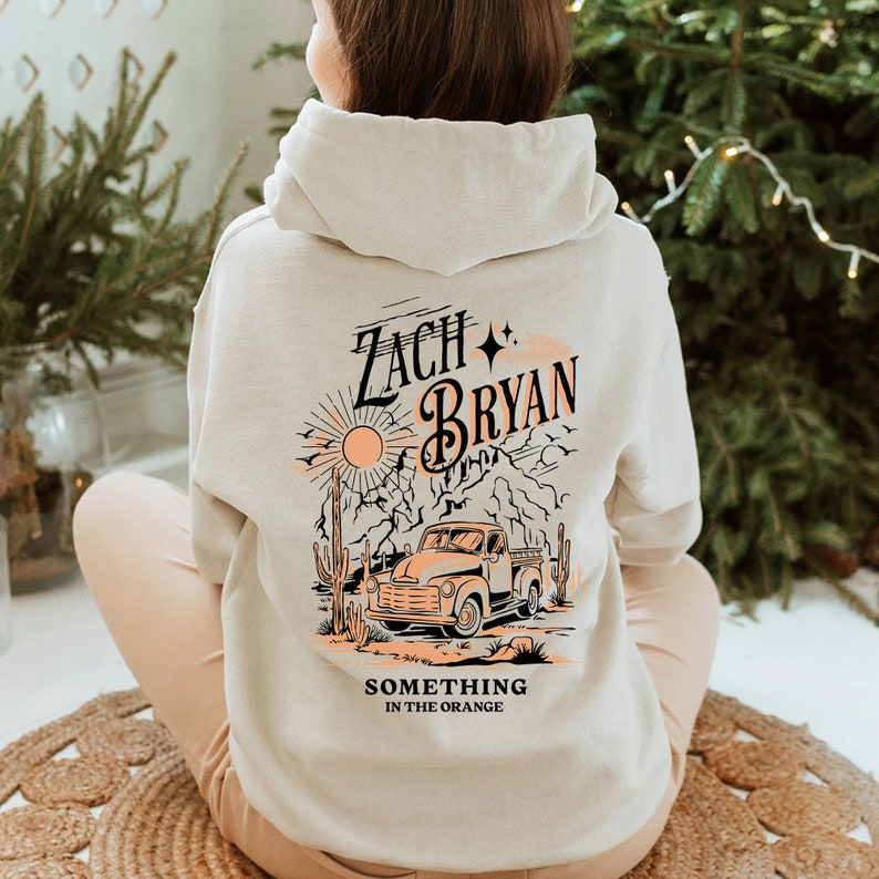 Zach Bryan Something in the Orange Hoodie American Heartbreak Etsy