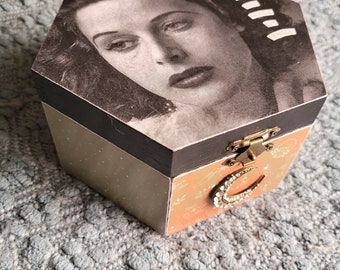 Hedy Lamar, Medium Keepsake Box, Jewelry Box, Gift