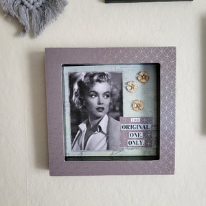 Marilyn Monroe, Collage Art, Marilyn Wall Art, Gift