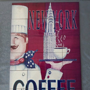 Chef NYC Ceramic Tile Mural.
