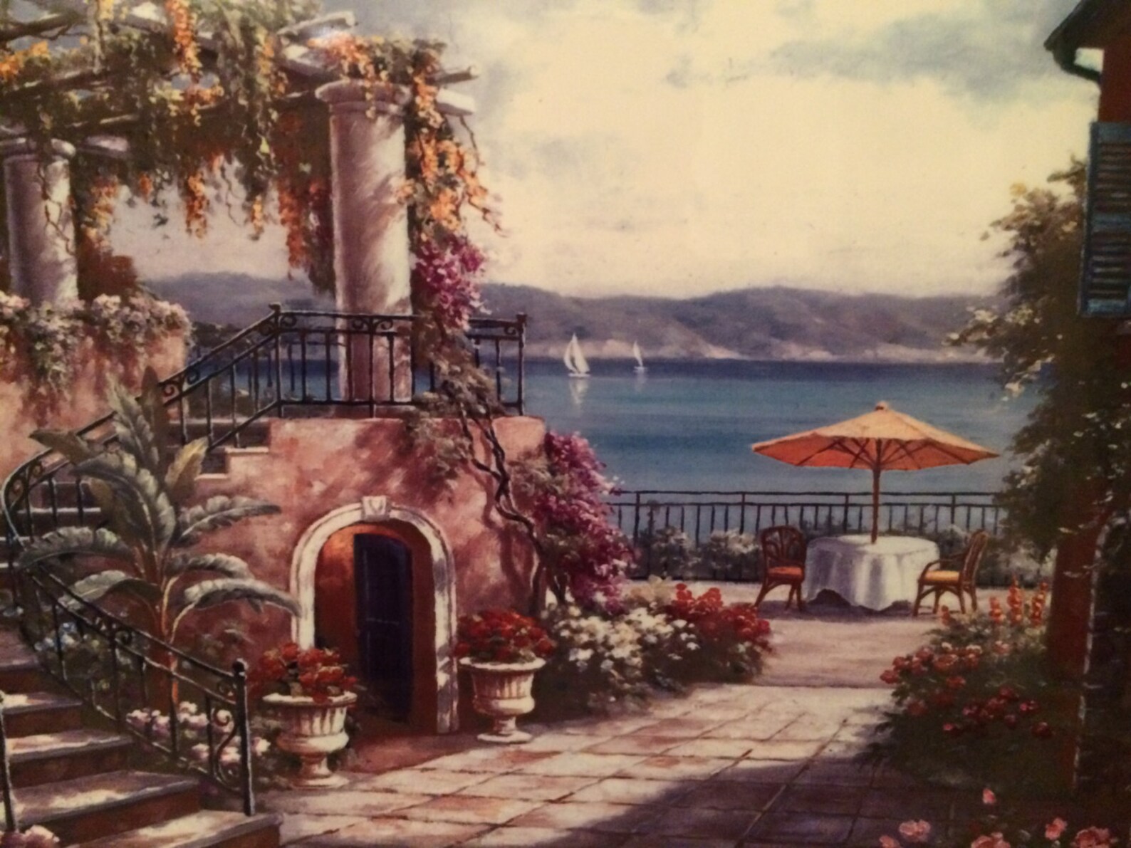 Paros Greece Ceramic Wall Art Tile 8 by 12 Glossy Etsy