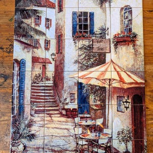 Tuscany Italy Ceramic Tile Mural Backsplash.