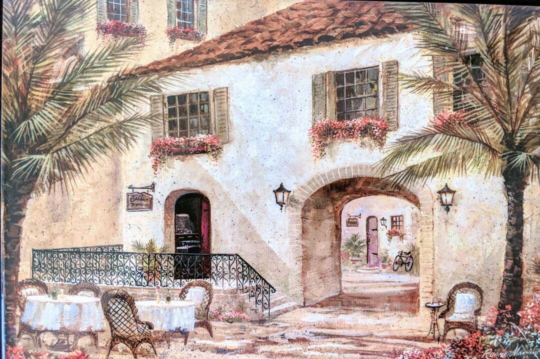 Spain Ceramic Wall Art Tile, 8 Inch by 12 Inch Glossy Finish, With or