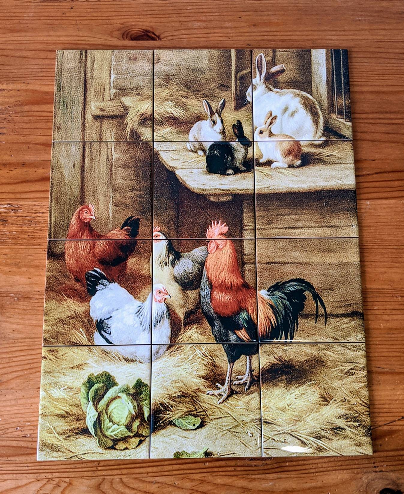 Farm Animals Ceramic Tile Mural Backsplash. Etsy
