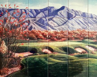 Tuscany Italy Ceramic Tile Mural.