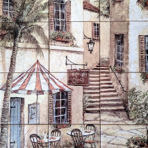 Tuscany Italy Ceramic Tile Mural Backsplash.