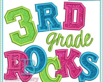 Download 3rd Grade Applique Etsy