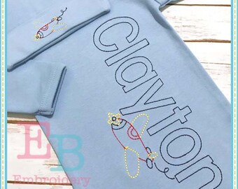 Grayson Block Embroidery Alphabet: Multiple Sizes & Formats (Digital Design File)