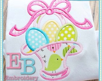 Machine Embroidery Design Applique Easter Basket INSTANT DOWNLOAD - Etsy