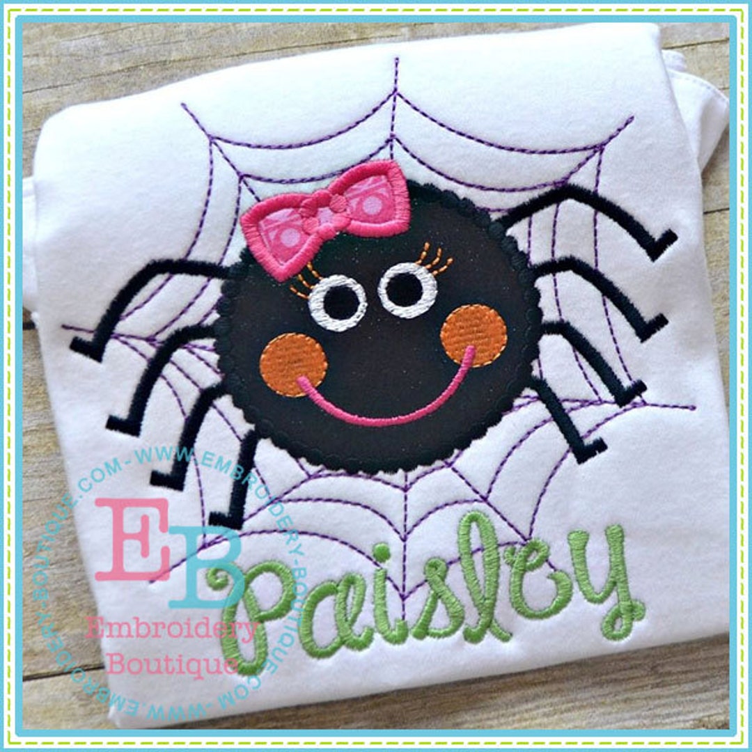 Dotted Spider Applique, INSTANT DOWNLOAD, Multiple Sizes & Formats