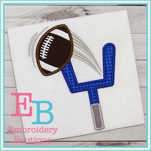 Football Goal Applique Design, INSTANT DOWNLOAD, Multiple Sizes and Formats, Machine Embroidery Digital Design File, Sports Fan