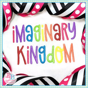 Imaginary Kingdom Embroidery Font, INSTANT DOWNLOAD, Multiple Sizes and Formats, Machine Embroidery Digital Design File, Alphabet Letters
