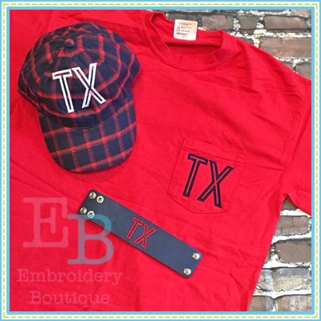 Outline Alphabet, Embroidery Font, INSTANT DOWNLOAD, Multiple Sizes